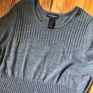 LANE BRYANT GRAY KNIT DRESS SZ 26/28